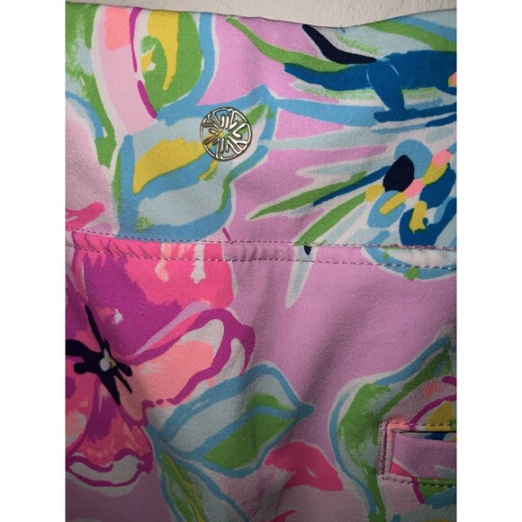 LILLY PULITZER SIZE 16 LUXLETIC MONICA SKORT FLOWERS & FRIENDS UPF 50+ HTF - Picture 6 of 11